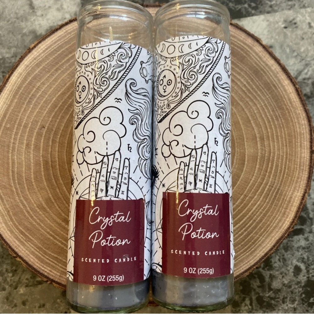 Set of 2, Star Candle Co, Crystal Potion Scented Candles, 9oz, NEW